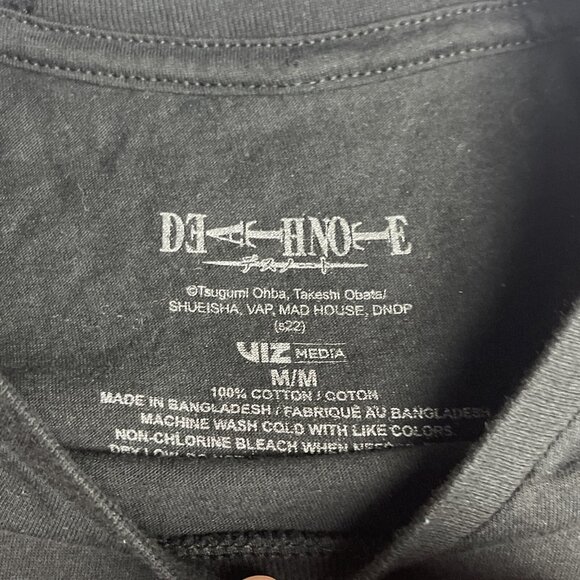 Death Note Men T-Shirt M Black Red Amane Anime Graphic God Of The New World - Picture 6 of 10